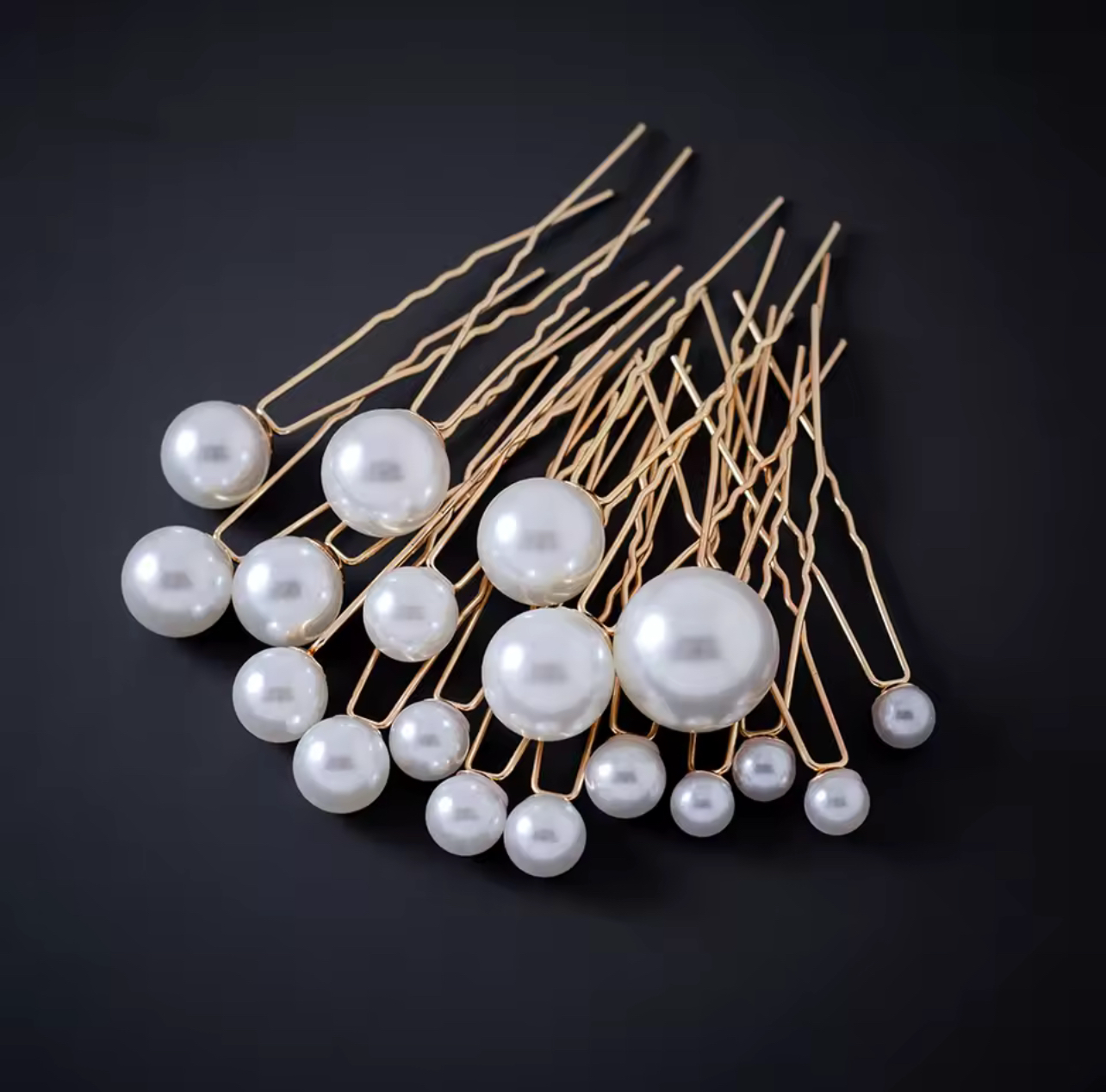 Handcrafted U Shaped Pearl Hairpins
