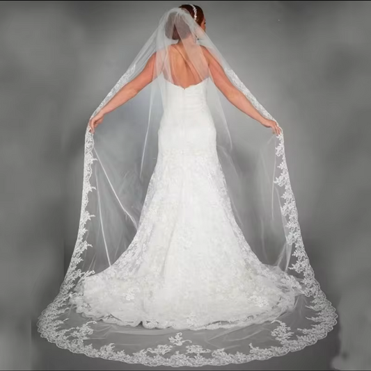 Long Cathedral Wedding Veil