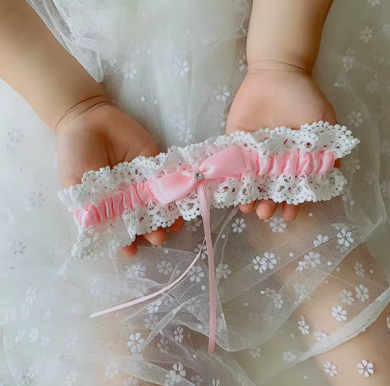Cherry Blossom Garter