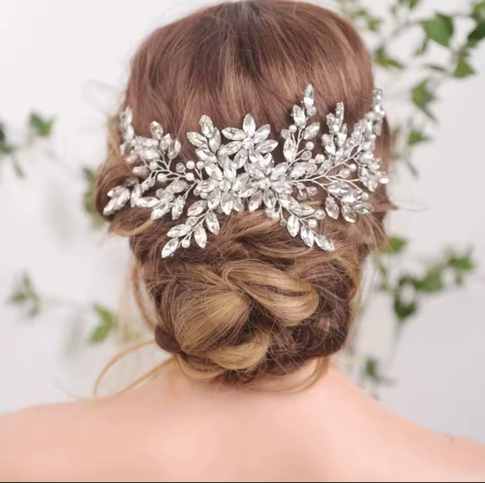 Handcrafted Crystal Hair Comb