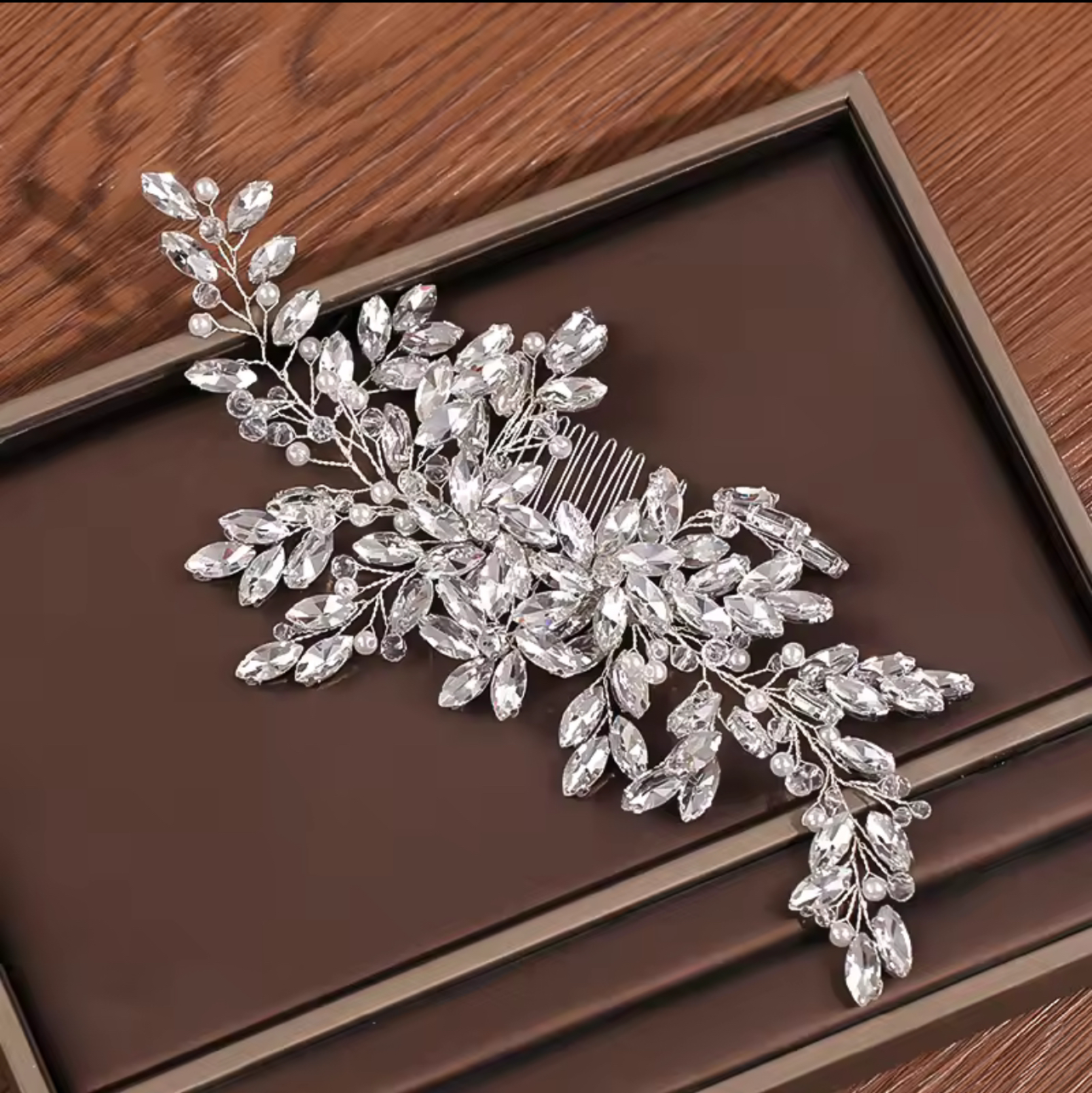 Handcrafted Crystal Hair Comb