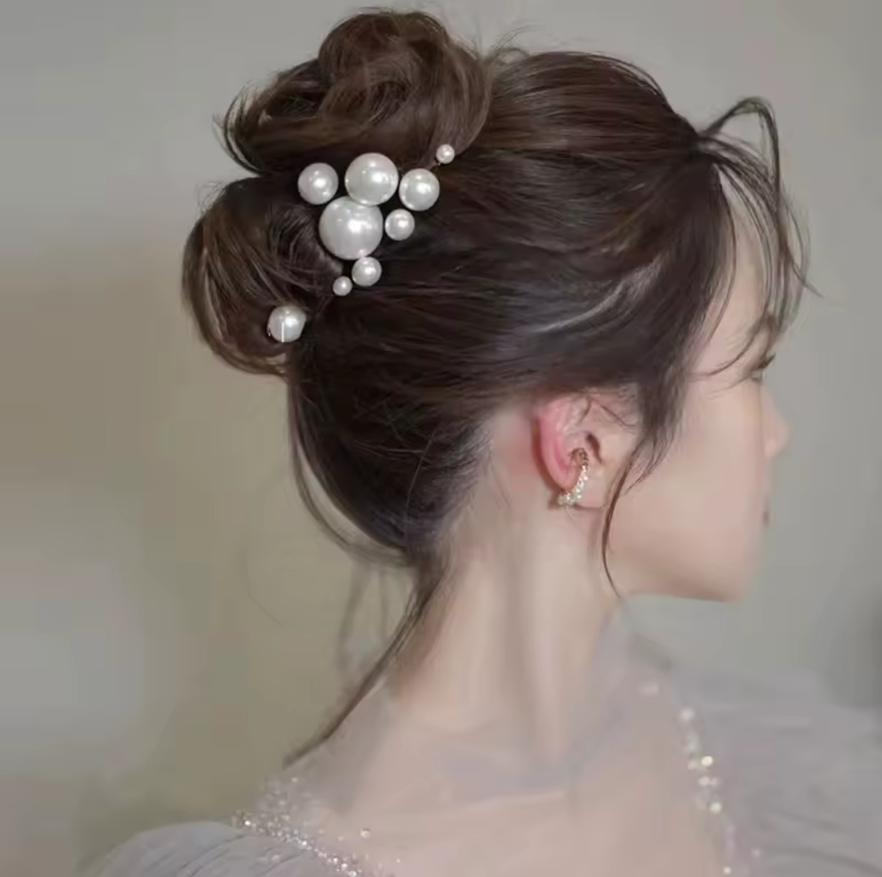Handcrafted U Shaped Pearl Hairpins