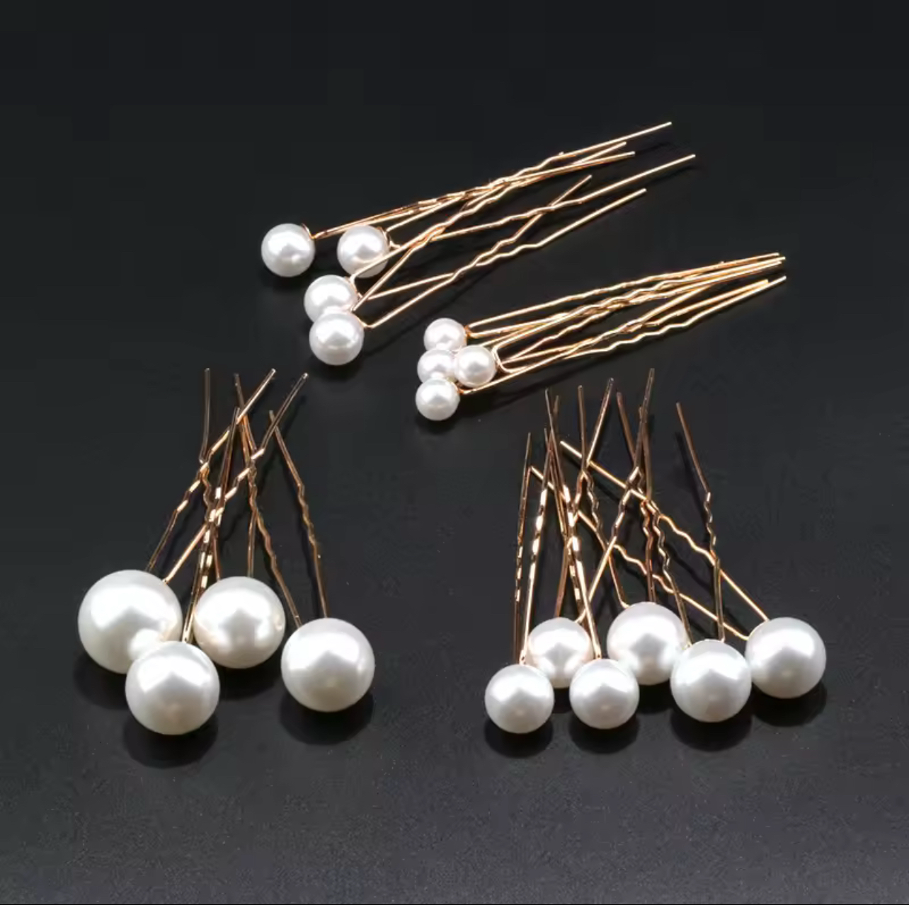 Handcrafted U Shaped Pearl Hairpins