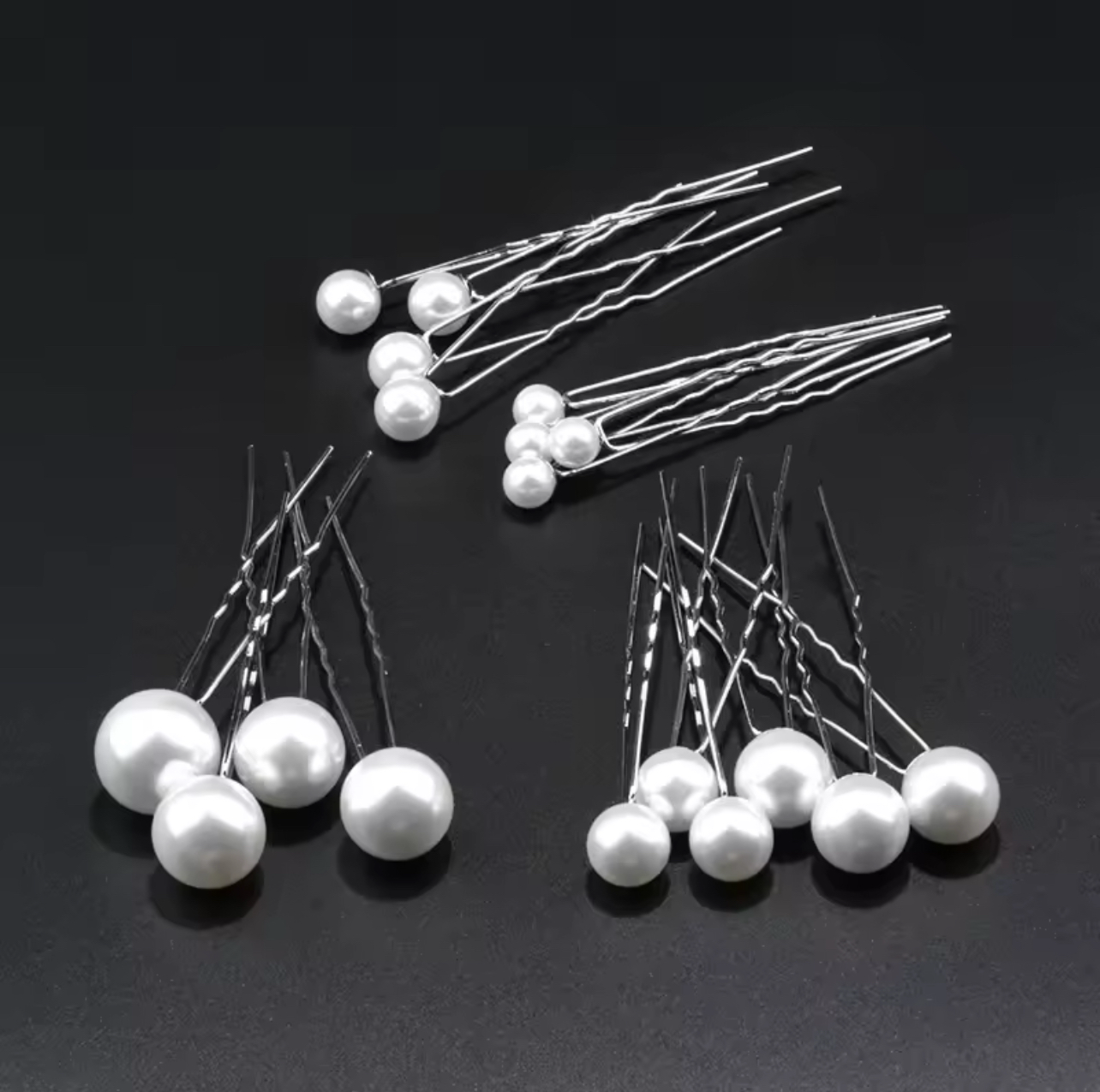 Handcrafted U Shaped Pearl Hairpins